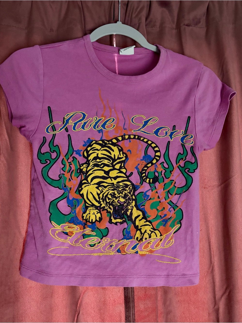 Kids Graphic Tiger Tee - Purple